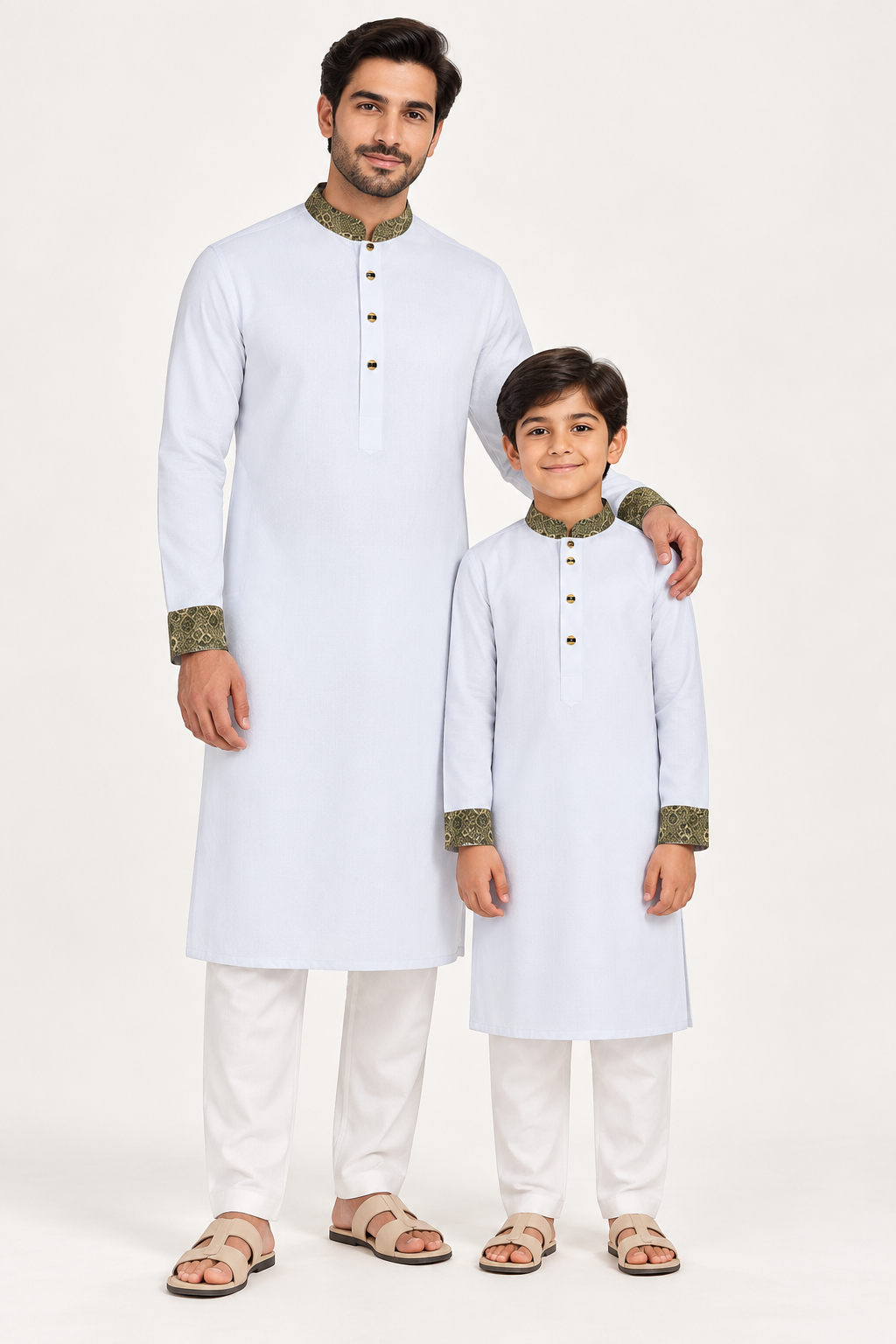 Premium Panjabi | white | Father