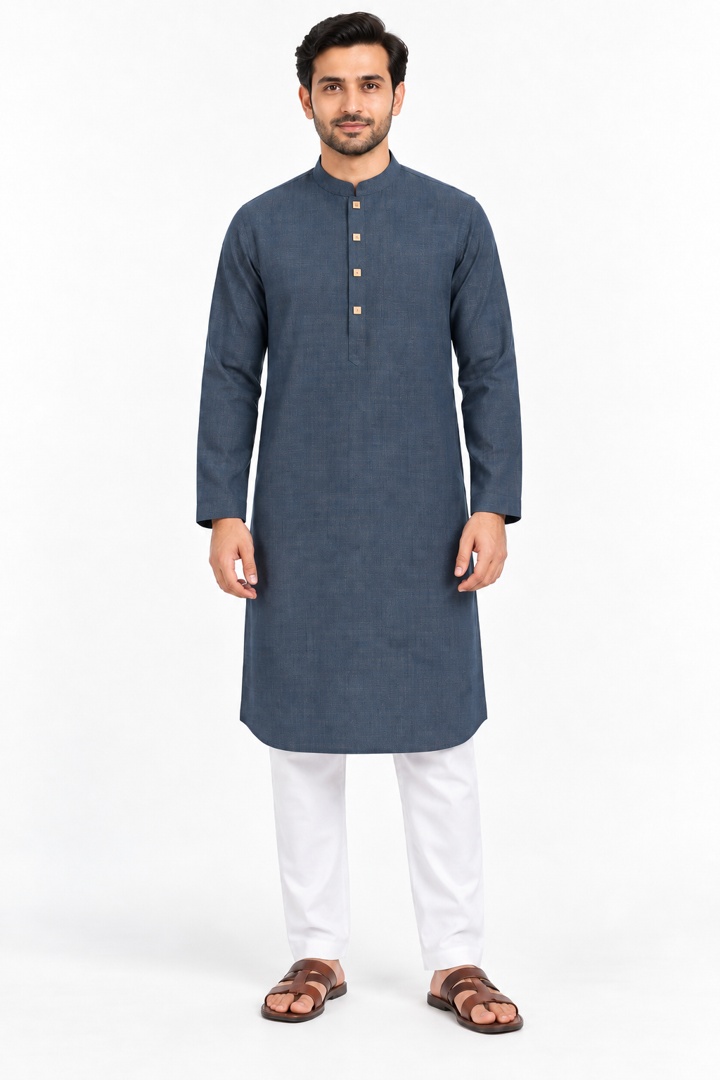 Pakistani Jacquard navy blue