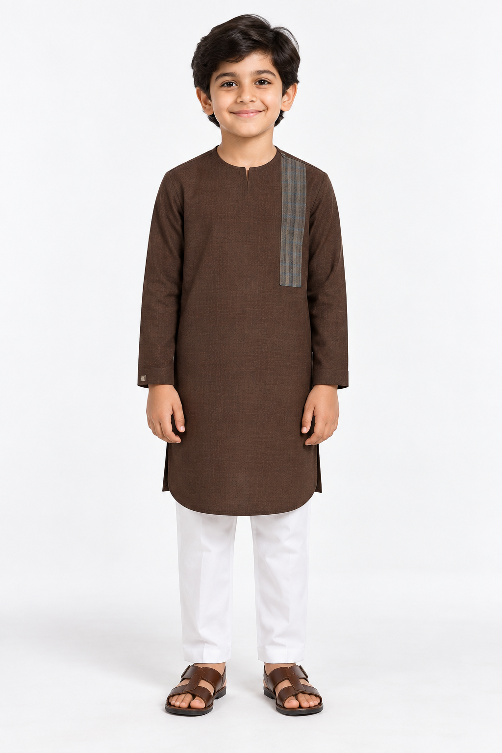 Pakistani Jacquard brown