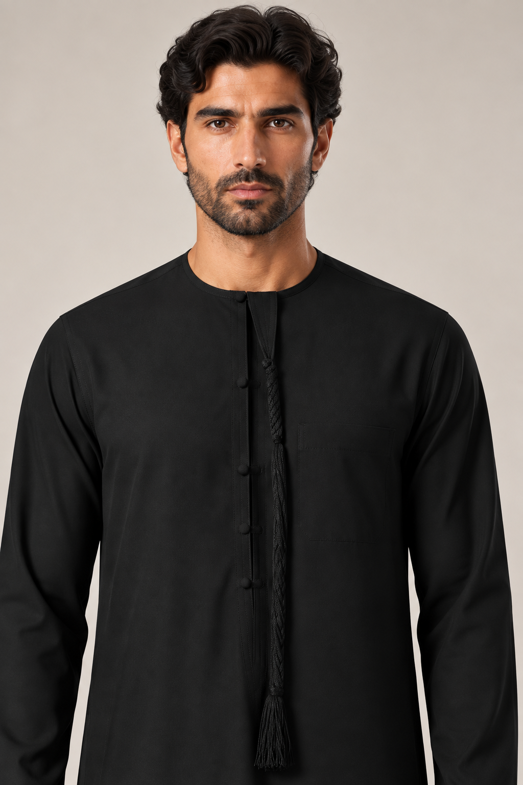 Premium Emirati Thobe | Black