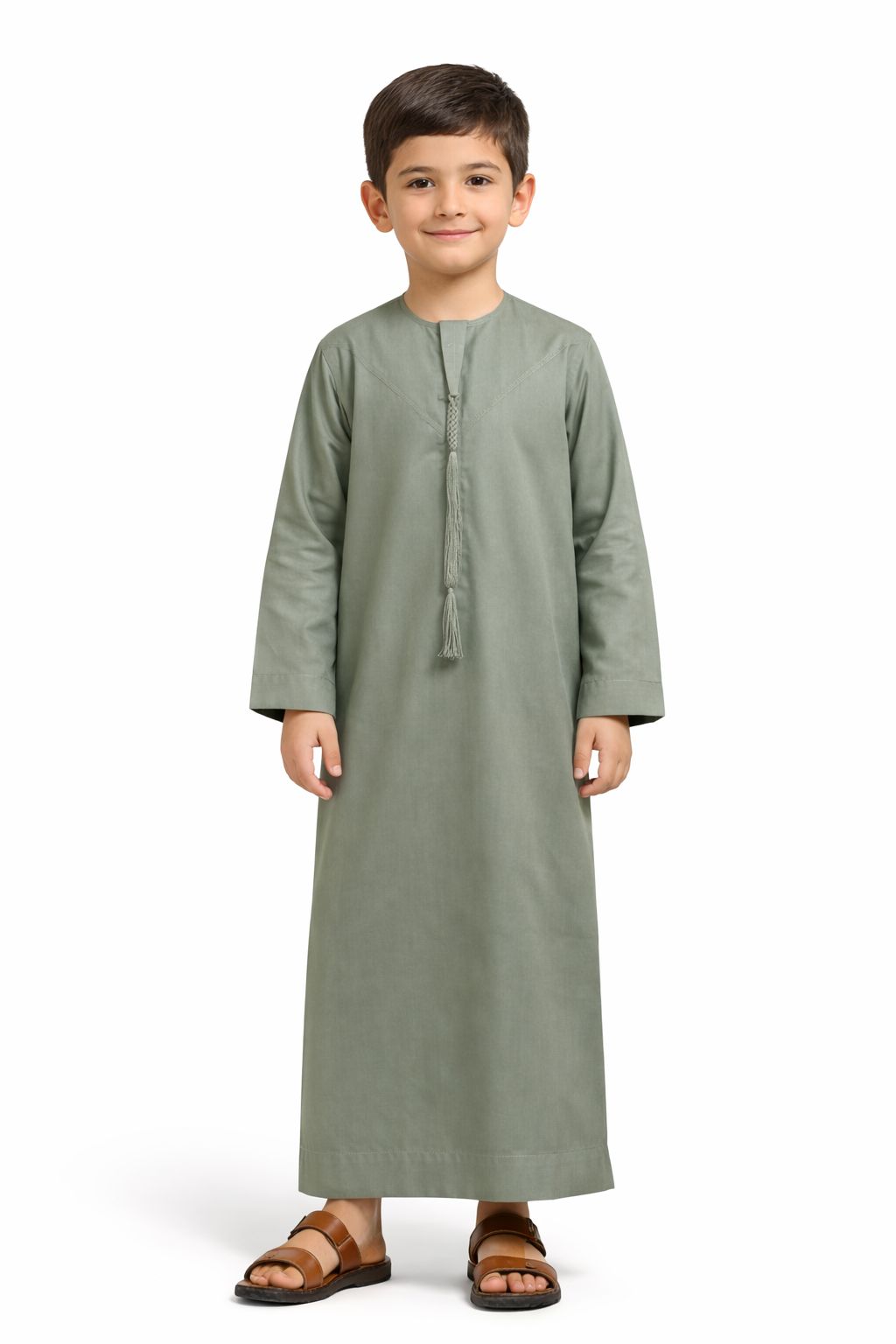 Premium Kids Emirati | Olive Green