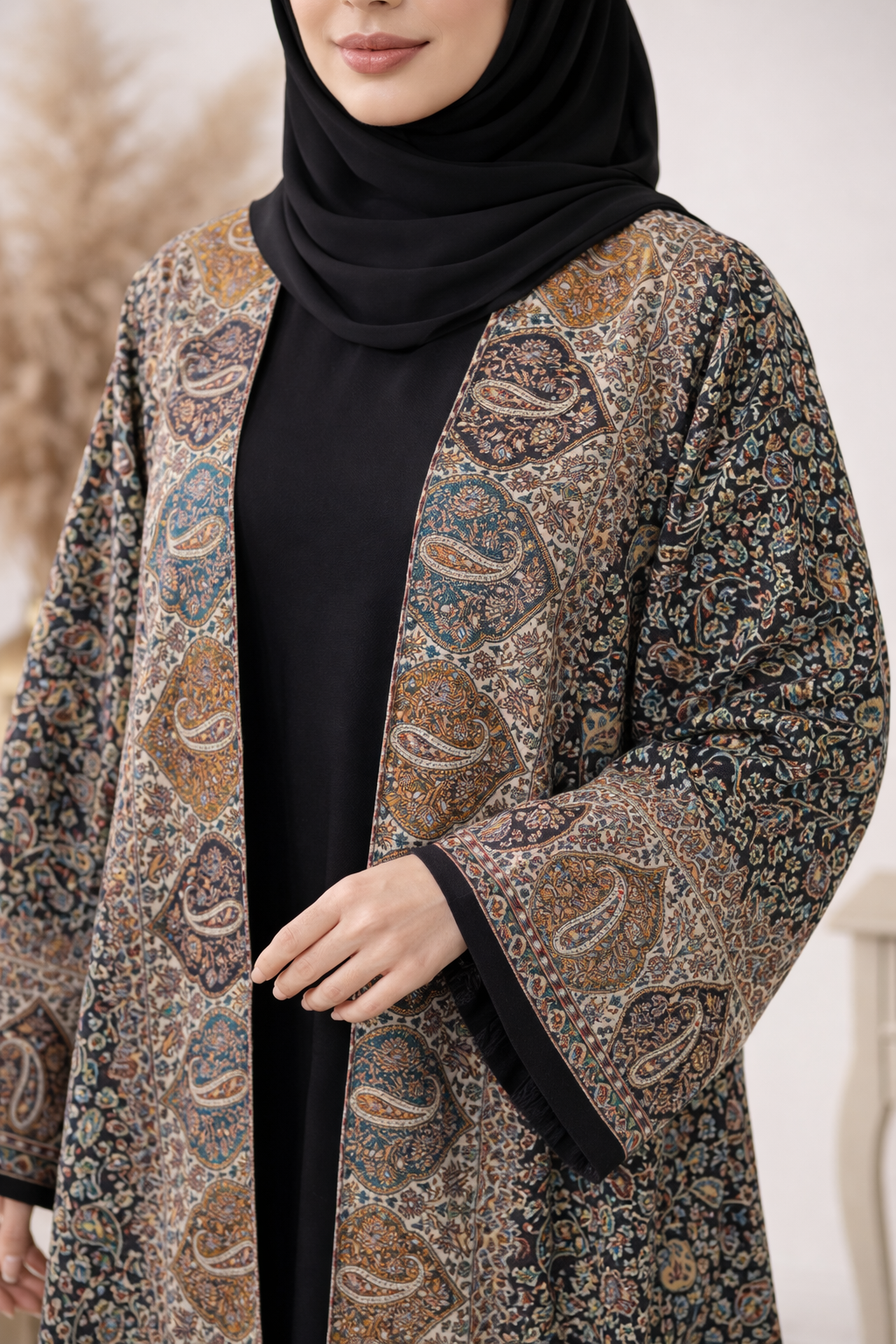 Layali Noir Pashmina