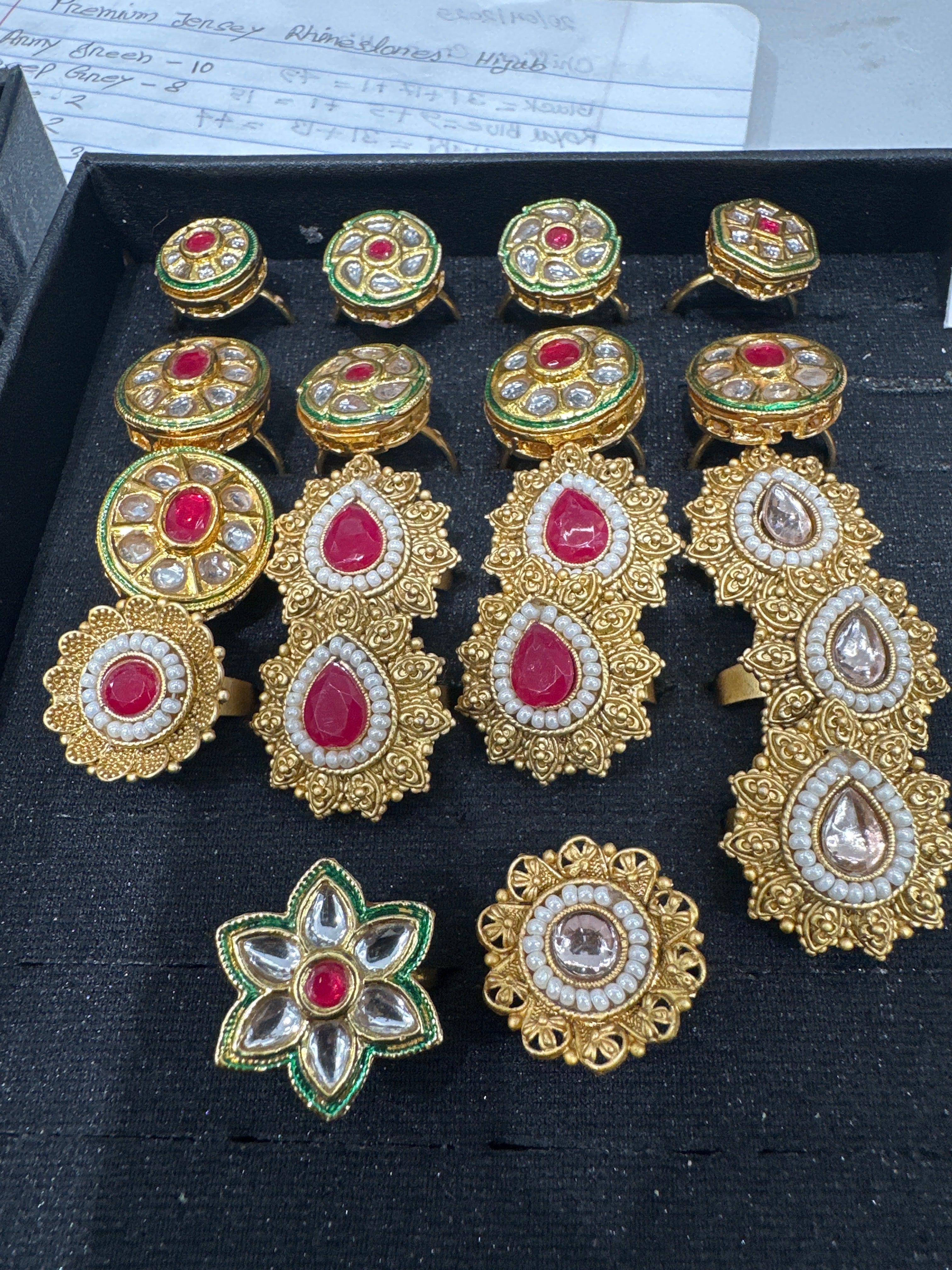 ZJ-74f: Kundan Finger Ring