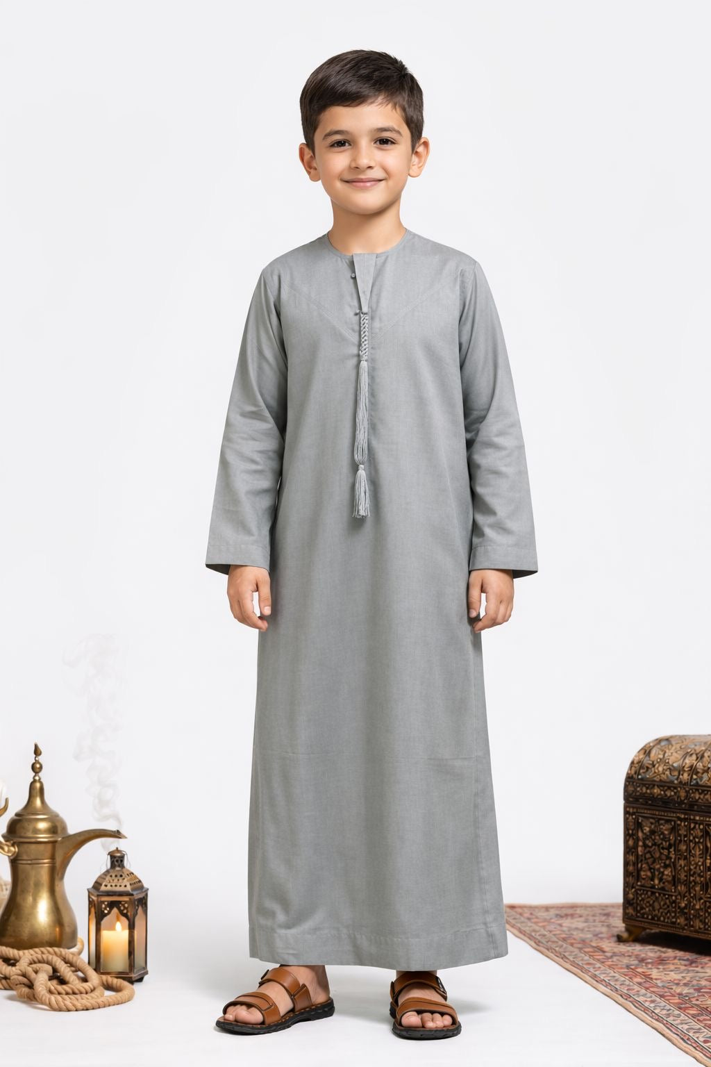 Premium Kids Emirati | Gray