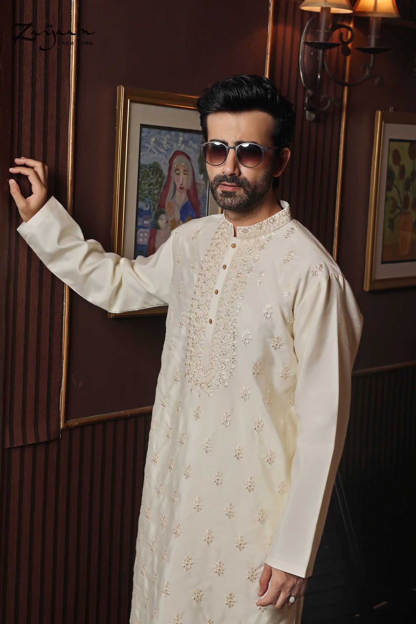 Platinum Panjabi | Off-White