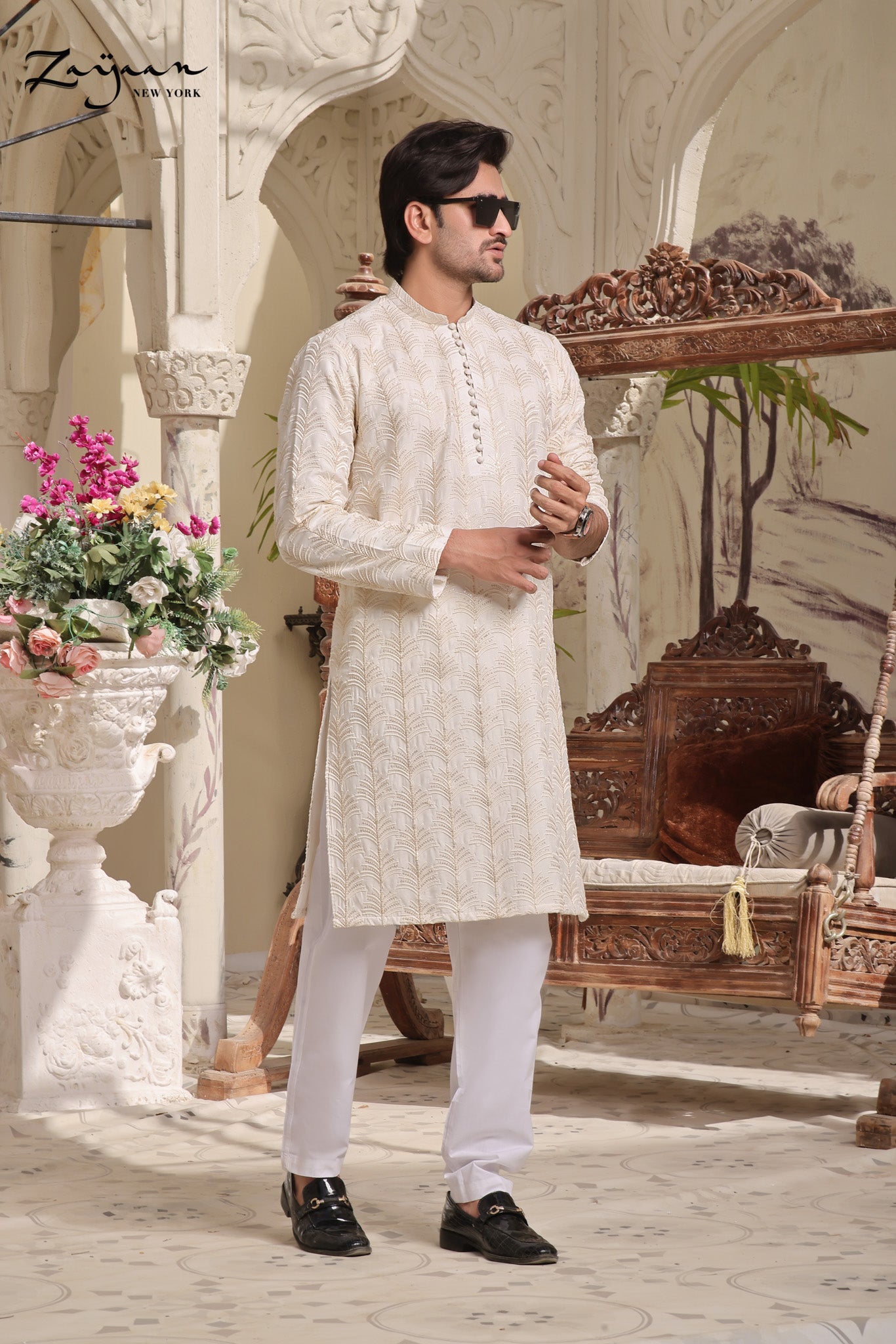 Platinum Panjabi | Off-White