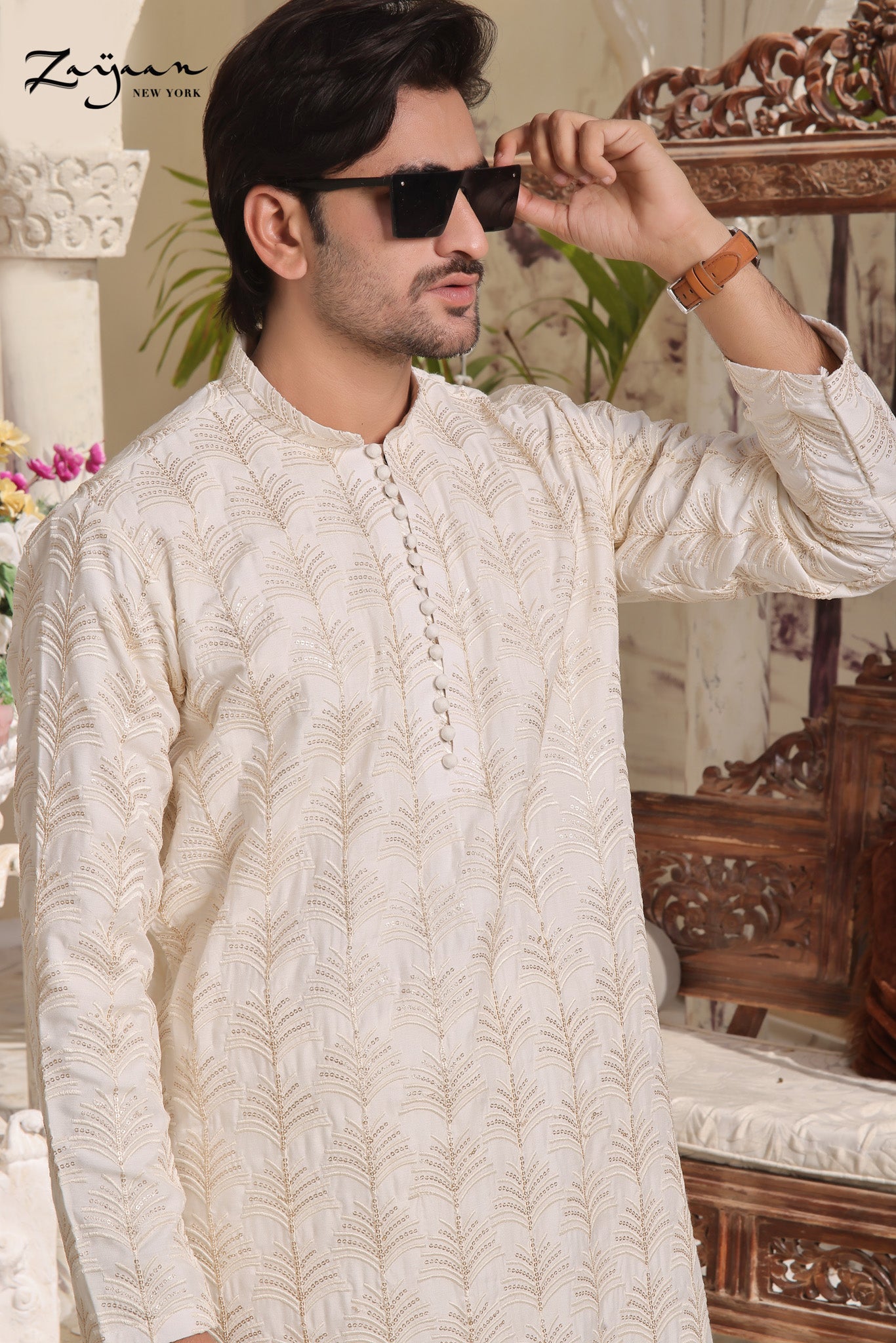 Platinum Panjabi | Off-White
