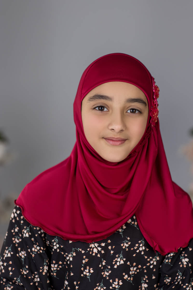 Zayaan Girl Hijab - Red