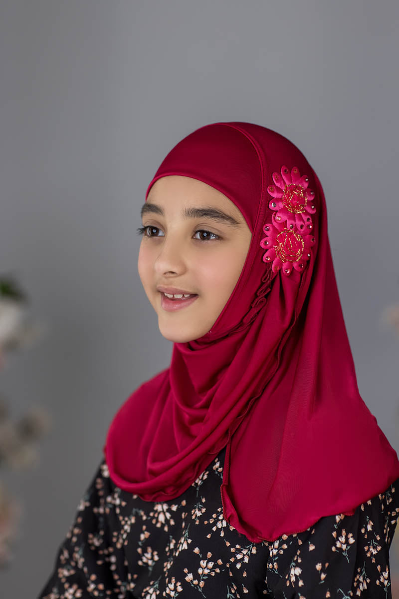 Zayaan Girl Hijab - Red