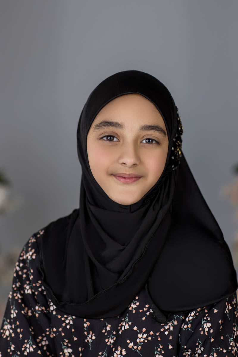 Zayaan Girl Hijab - Black