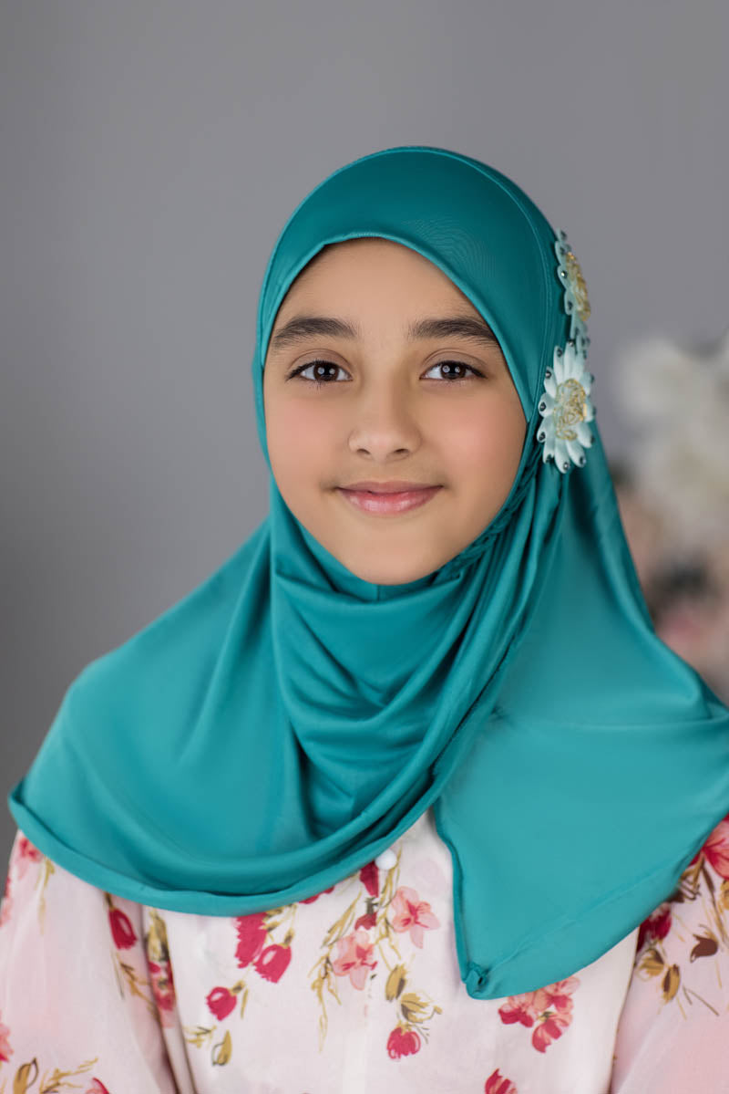 Zayaan Girl Hijab -Turquoise