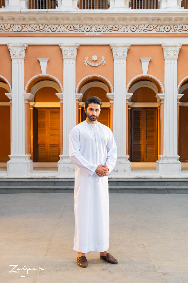 Premium Emirati Thobe | White